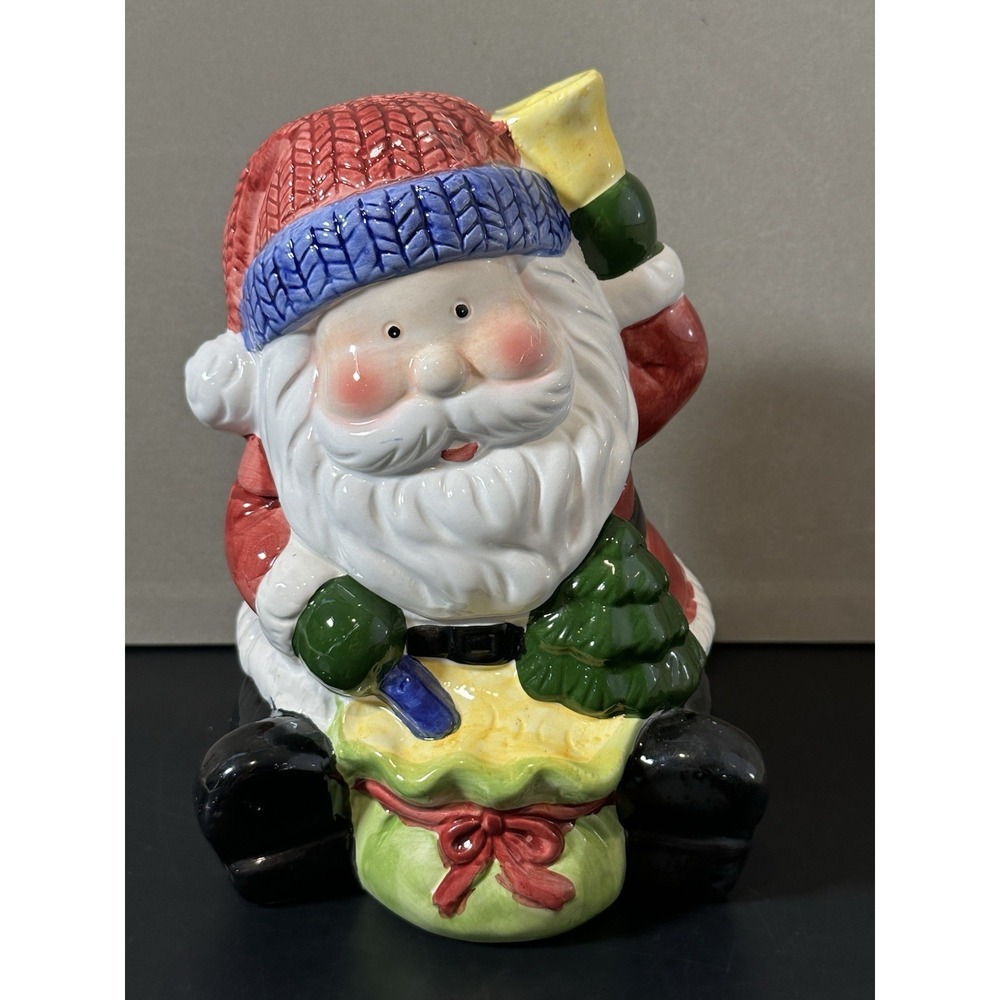 Vintage Santa Ceramic Cookie Jar